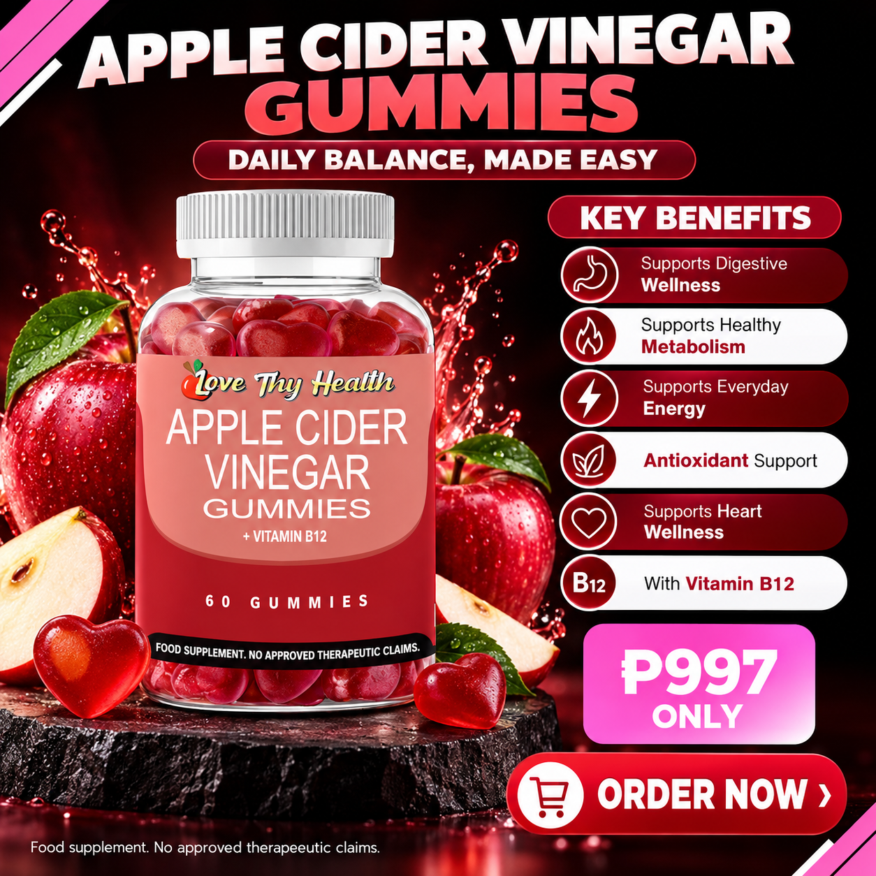 Apple Cider Vinegar Gummies — Health Gummies product ng AIConnect